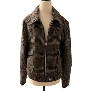 Guess Plaid Bomber Jacket Flannel Size Medium
